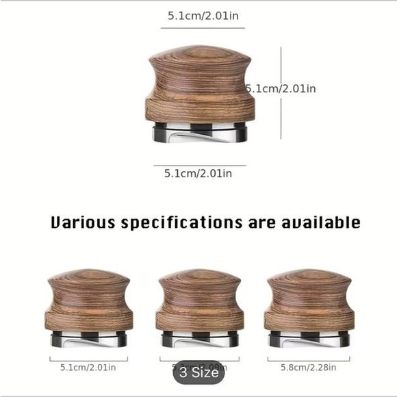 1pc, 304 Stainless Steel Solid Wood Gravity Coffee Powder Press (Brand New)🤩 - Picture 4 of 5